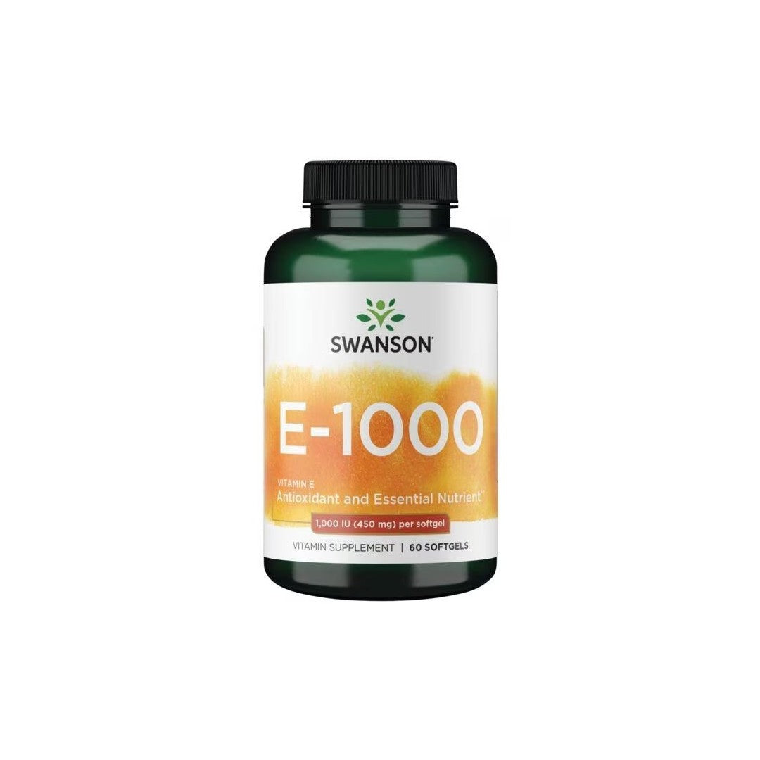 Vitamin E-1000 IU 60 Weichkapseln Swanson Health Products
